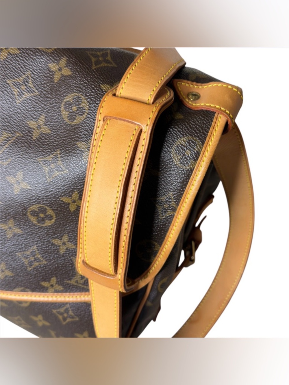 Louis Vuitton Saumur 35 Monogram Shoulder Crossbody Messenger Double Saddle Bag - Picture 7 of 16
